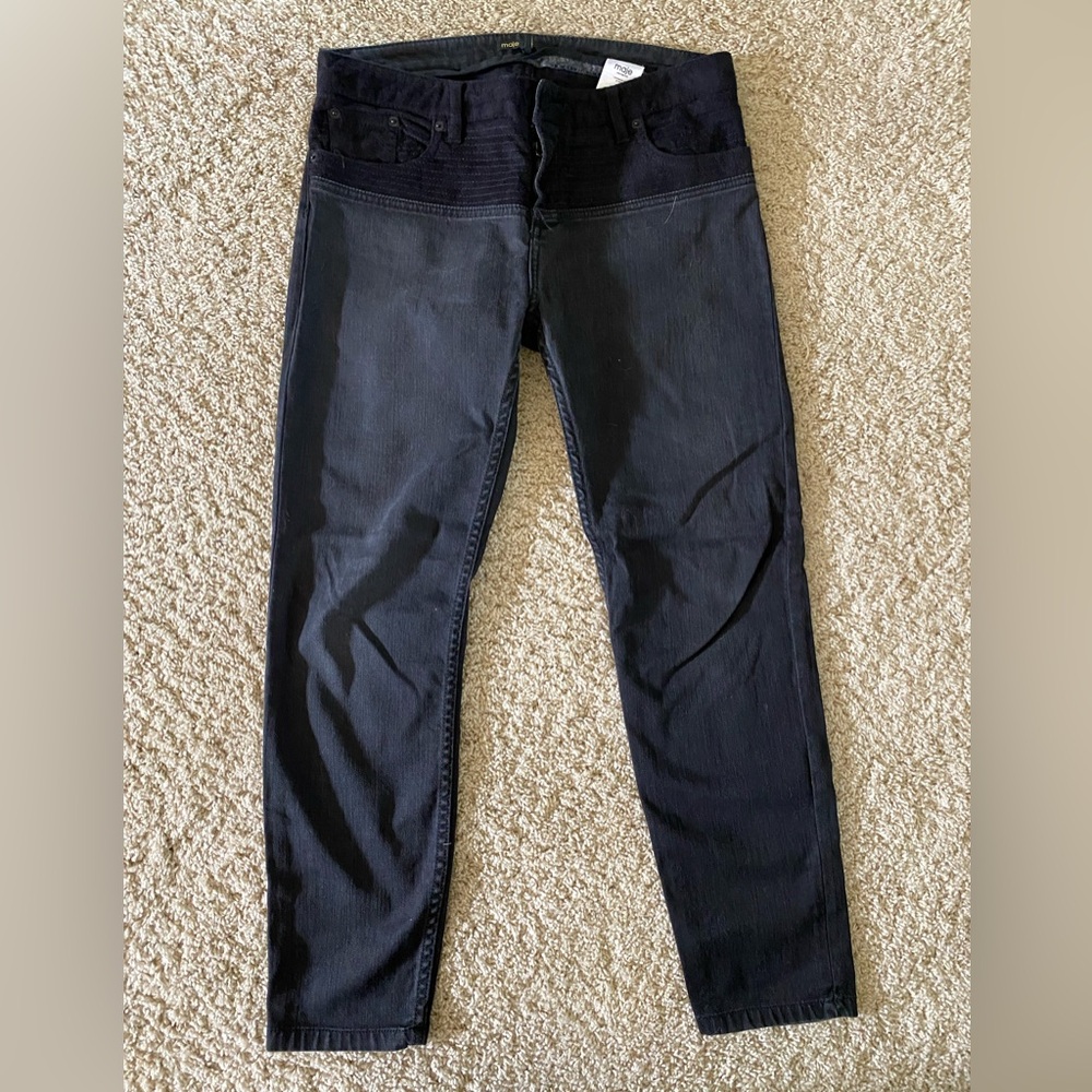 Maje Faux Suede Skinny Jeans (40)